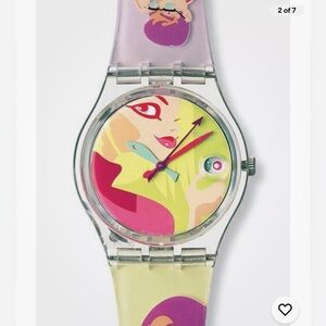 Vintage Swatch Watch - Oops my nails